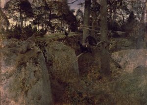 De Paring van de Korhoenders, 1888 door Bruno Andreas Liljefors